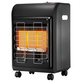VEVOR Propane Heater, 6000 to 18000 BTU Propane Cabinet Heater with 3 Modes Temp Settings & Tip-over Protection, Garage Radiator Heat up to 450 S